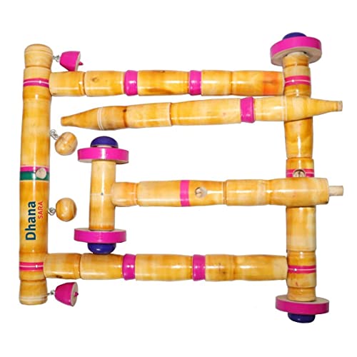 Dhanasara Baby Wooden Walker Traditional Wooden Walker For Babies First Step Activity Walker For Kids Perfect Age For 6 Months and Above