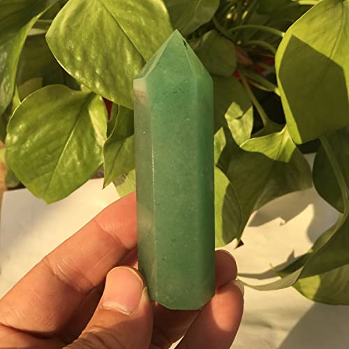 URMIBDAI Full of Texture Natural Crystal Natural Dongling Jade Pillars Decorated with Crystal Single Pointed Pillars of Bluestone polishing Stone (Size : 7-8cm)