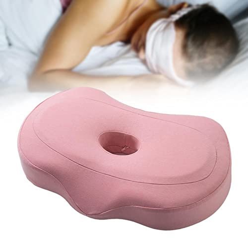 CLUB BOLLYWOOD® Ear Piercing Pillow Small Pillow with Ear Hole for Pressure Relieve Side Sleepers Pink | Bedding | Bed Pillows|Home & Garden |Bed Pillows