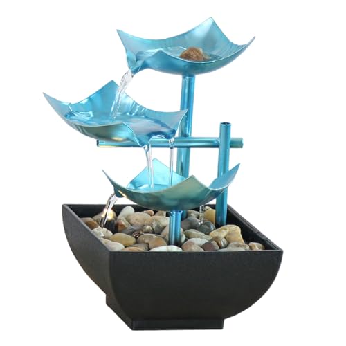 ATORSE® Tiered Water Fountain Decoration Circulates Water Flowing Waterfall Fountain