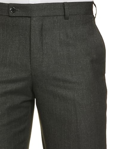 Park Avenue Men's Regular Pants (PMTX07517-G8_Dark Grey