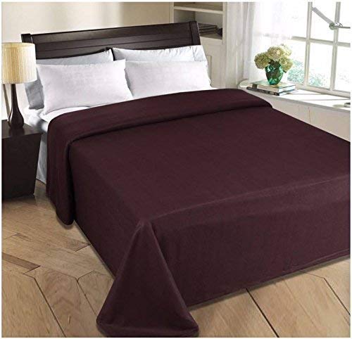 GOYAL'S Plain Fleece Double Bed All Season Blanket/Comforter/Dohar, 250 Thread Count - Pack of 5 (87x85 Inch, 5 Colours)