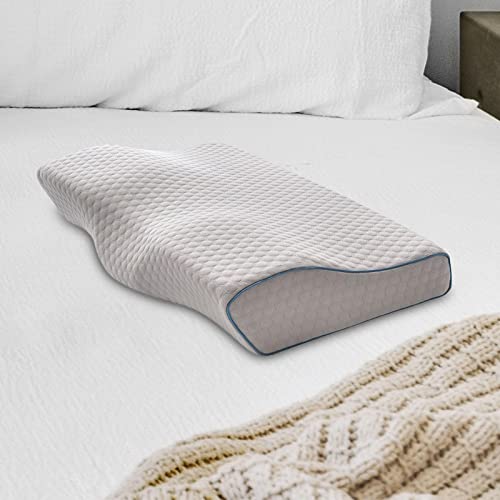 CALANDIS® Pillow for Side Sleepers Back and Stomach Sleepers Hotel Style C | 1 Memory Foam Pillow