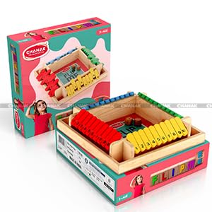 Chanak Shut The Box Dice Game, Classic Flip Me Multiplayer Game for Kids & Adults, Fun Wooden Tabletop Shut The Box Dice Game for Improving Math & Motor Skills for Kids Above 5 Years, BIS Approved.