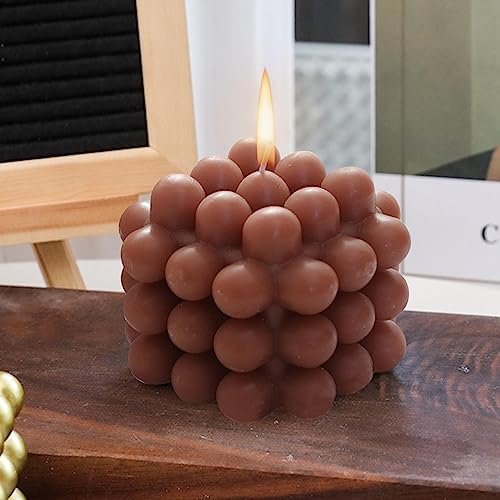 SAZ DEKOR Scented Candles Geometry Bubble Candles for Office Christmas Photo Props Coffee