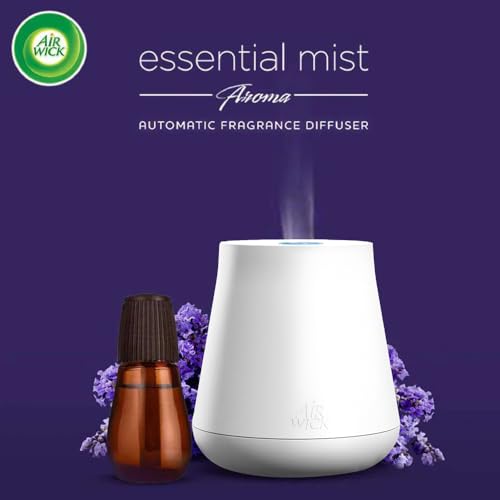 Air Wick Essential Mist Automatic Fragrance Mist Diffuser Refill, Relaxing Lavender - 20 Ml | Natural Essential Oils Diffuser Refill | Automatic Air Freshener