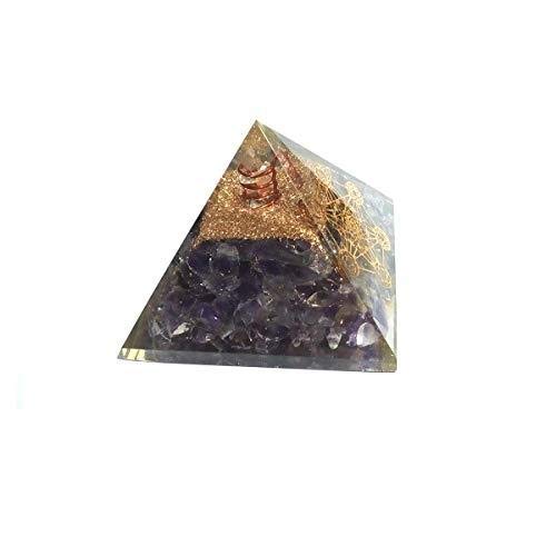 Amethyst Orgone Pyramid Protection Power Maintain Chakra Aura Balancing 70 mm