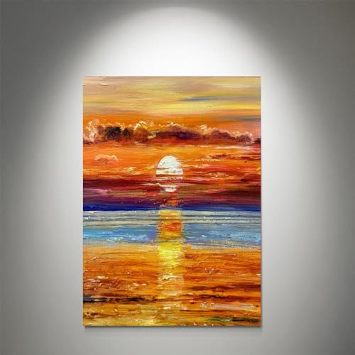 GADGETS WRAP Canvas Gallery Wrap Framed for Home Office Studio Living Room Decoration (11x14inch) - The Setting Sun 01