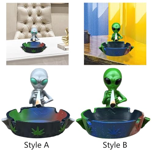 LOOM TREE® Ashtray Statue Soenirs Decor Crafts Unique Table Decor Figurine Decoration Gray | 1 Creative Ashtray Sculpture
