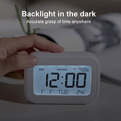 Table Clock, Volume Adjustment Digital Clock for Home for Bedroom for Office