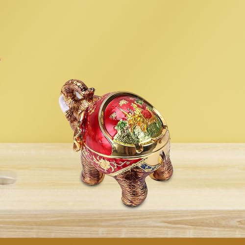 MERISHOPP®Elephant Ashtray Car Metal Ashtray for Patio Outside Office Home Use Bedroom Red|Home & Garden|Home & Garden|Home & Garden|1 Elephant Shape Ash Tray