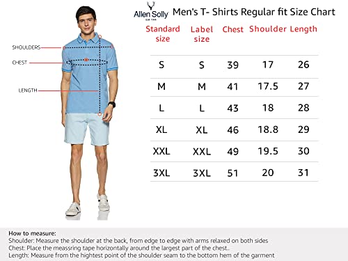 Allen Solly Men's Regular Fit Polo (ASKPQRGF701338_Medium Blue_M)