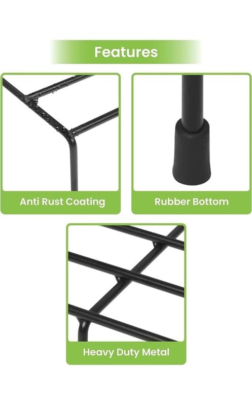 AB99 COLLECTION Anti Rust Metal Plant Stand for Balcony Garden, Flower Pot Stand for Balcony Set of 1 Pot Stand, Indoor & Outdoor Pot Stand, Garden Plant Pot Holder Stand (60 CM)