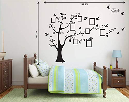 Wallstick 'Family Photo Tree' Wall Sticker (Vinyl, 49 cm x 4 cm x 4 cm)