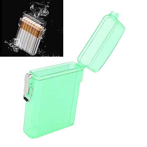 Cigarette Holder Box, Large Capacity Present Cigarette Case Clear for Family (Green)