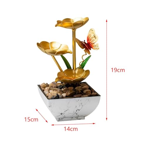 ATORSE® Tabletop Water Fountain Indoor Decor Chinese Gifts Zen Garden Water Fountain Style D