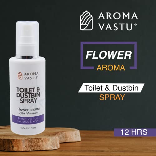 Aroma Vastu Flower Aroma Toilet & Dustbin Spray-Freshness & Long-Lasting Fragrance for Home and Anywhere, Spreading Positive Energy, Best for Relaxation, Works like Aromatherapy – 100ml