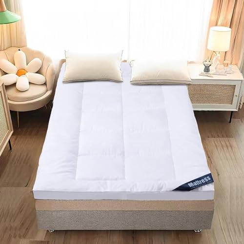 Urbane Home Mattress Topper/Padding|Mattress For Comfortable Sleep 3 x 6.5 Feet|WHITE