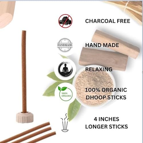 Dhoop Sticks Vidhan Premium Jar 5x100Gm | No Bamboo | No Charcoal | Dhoop Stick | Dhup | Pooja Dhoop Sticks (5 Flavours) Pack of 5 Jar Rose, MOGRA, Sandal, GUGGAL, LOBAN