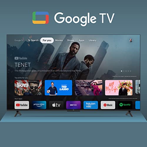 TCL 164 cm (65 inches) Bezel-Less Series 4K Ultra HD Smart LED Google TV 65P635 (Black)