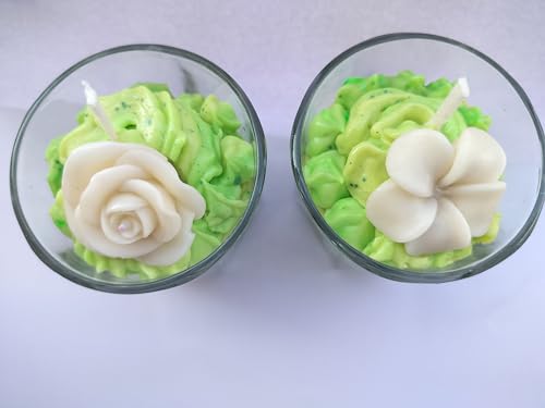 (Set of 2) Scented SOYA Wax Designer Scented Candle Birthday Festive Decoration Beautiful Diwali Christmas Love Your Happiness