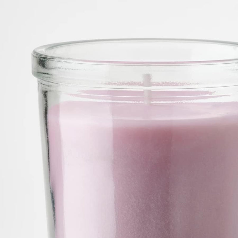 AL Imran Traders Glass Candle with Glass Jar (Pink)