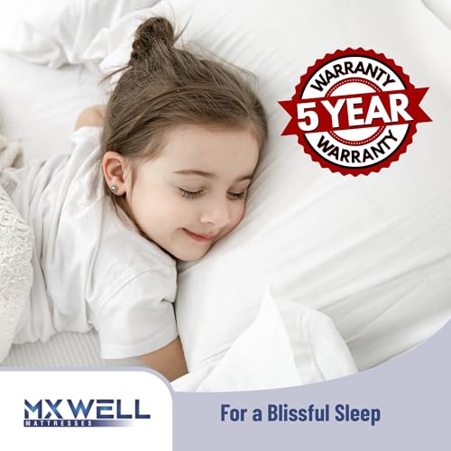 MXWELL Orthopedic Euro Luxury 8 inch Single High Density (HD) Foam Mattress (L x W: 78 inch x 35 inch)