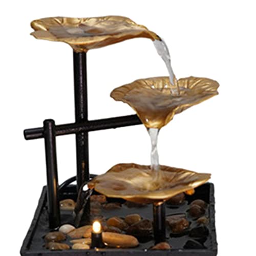 ATORSE® Indoor Tabletop Water Fountain Figurines Fortune Office Living Room Crafts