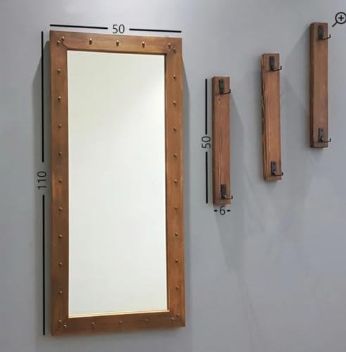 wellgoodhouse Trending Wall Mirror Classic Look Wall Mirror,Wooden Frame/Dressing Mirror/Gym Mirror/Office Mirror