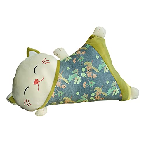 FASHIONMYDAY Lucky Cat Pillow Detachable Cartoon Lumbar Pillow for Home Car New Year Gift Green |Home & Garden | Home Decor | Pillows