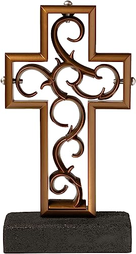 The Unity Cross® Antique Bronze Color Wedding Cross; Unity Candle Unity Sand Elegant Alternative