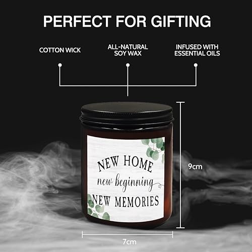 XUISWELL New Home Candle, Housewarming Gifts New Home, Housewarming Gifts Ideas, New Home Gifts, New Homeowner Gifts, New Home New Beginnings New Memories Candle