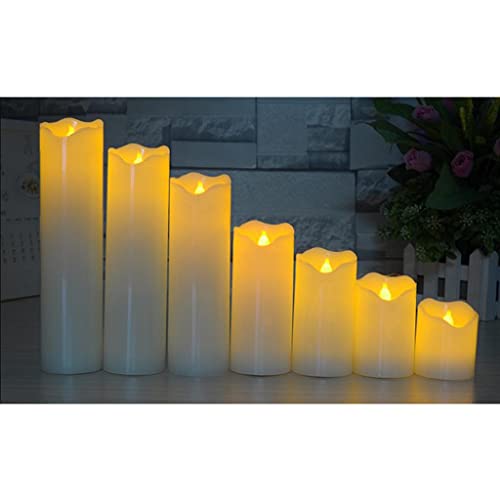 ATORSE® Electronic Oblique Edge Led Flameless Swing Flickering Candle Light 5X16Cm