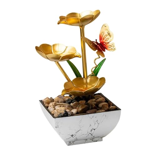 ATORSE® Tabletop Water Fountain Indoor Decor Chinese Gifts Zen Garden Water Fountain Style D