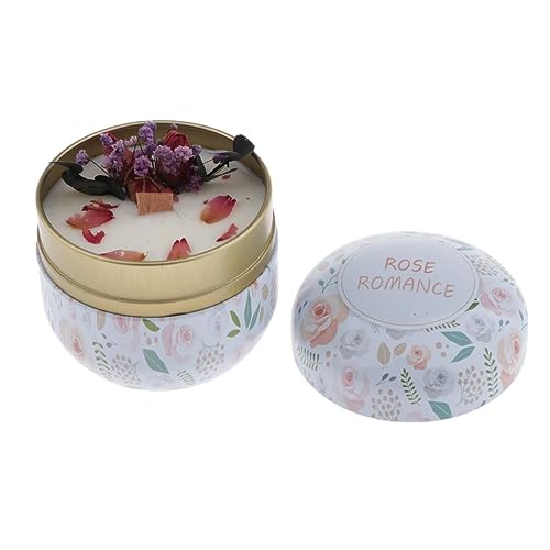 UJEAVETTE® Scented Candle Natural Soy Wax Tin Tea Light Sweet Peach and Green Tea Lemon