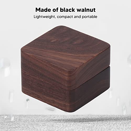 Ubersweet® Wood Holder, Portable Magnet Button Wood Box for Weddings|