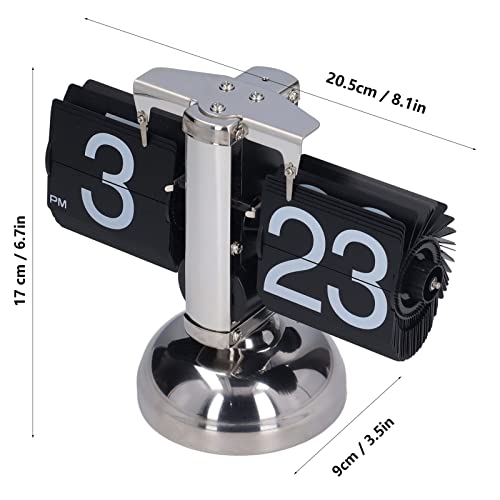 Flip Clock, Convenient Time Adjustment Cold Heat Resistant Flip Desk Clock Unique Fashionable for Office for Home Decoration for Gifts