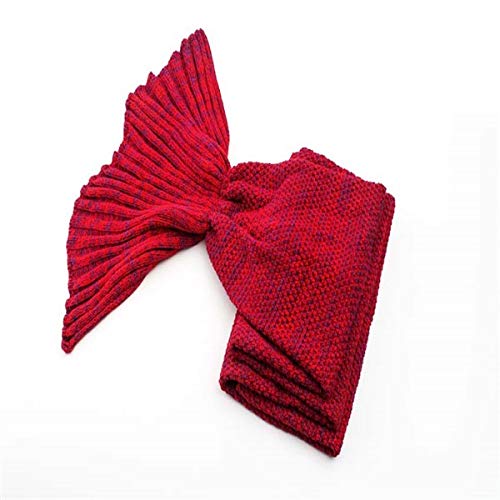 Grab Classy Wool Mermaid Large Blanket (Red, Large)