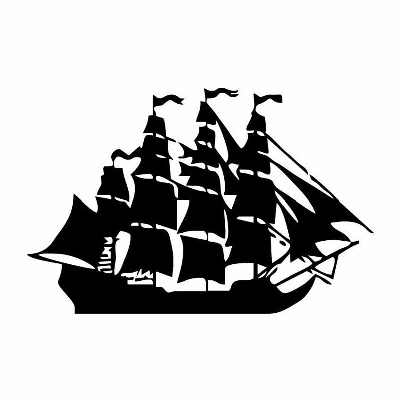 GADGETS WRAP Vinyl Wall Decal Sticker Old Pirate Sailing Boat Sticker Funny Motorcycle