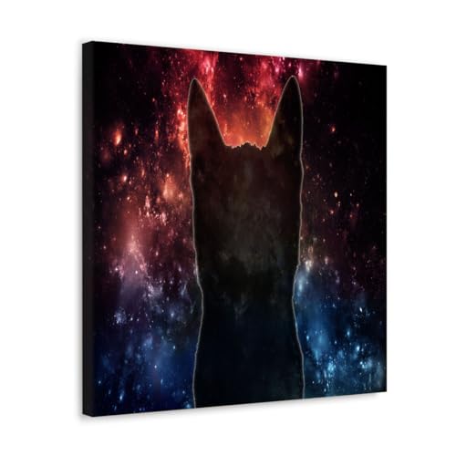 GADGETS WRAP Canvas Gallery Wrap Framed for Home Office Studio Living Room Decoration (17x17inch) - Cat Neubela