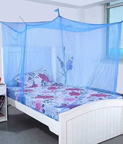 Divayanshi Polycotton Mosquito net for Bed (Purple, 10 x 6.5 ft)