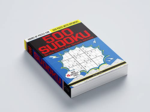 500 Sudoku Brain Game For Smart Minds - Combination of 4 Difficult Levels: Simple, Medium, Complex, Killer - 480+ Brain Booster Puzzles and Hours of Fun Games [Paperback] Wonder House Books