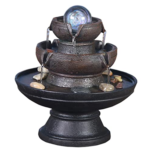 CALANDIS® Desktop Waterfall Water Fountain Indoor Tabletop Decor Ornament Style 3