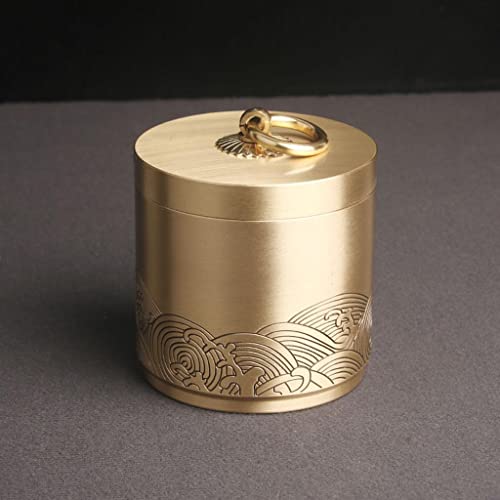 SECRET DESIRE Brass Ashtray with Lid Retro Style Decoration for Living Room Desktop Home|Home & Garden|Kitchen Dining & Bar|Kitchen Storage & Organization