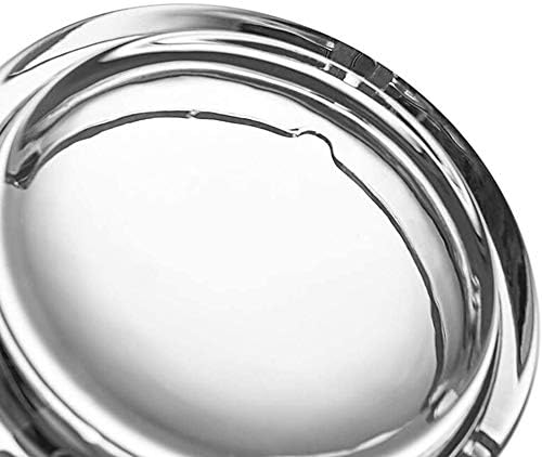 VALTUJA Ashtray Glass Round | Tabletop Ash Tray Indoor Outdoor Home Decor Set Of (Set Of 1 | Hard Glass | Bpa Free)