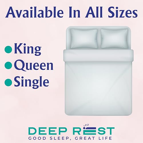 DEEP REST Ortho Pocket Spring Soft Foam Mattress | Orthopedic Support | Dual Comfort | Pressure Relief | Hypoallergenic | 10 Years Warranty (84x72x7 Inches, King Size)