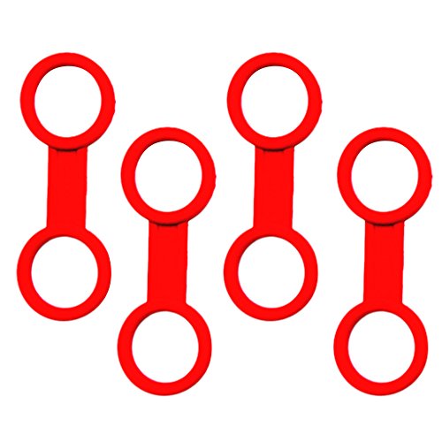 bnf® 4 Pieces Scuba Diving Dive Snorkeling Silicone Snorkel Mask Keeper Red | Water Sports | Scuba & Snorkeling | Other Scuba & Snorkeling