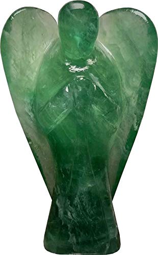 Aldomin Natural Energized Crystal Artical Green Fluorite Crystal Angel (630 Gram)