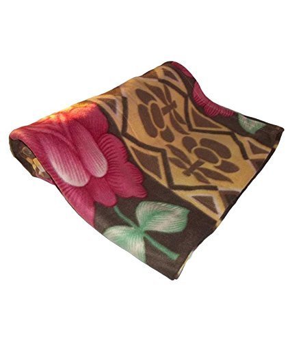 Goyal's ® Fleece Double Bed Multicolour Printed Blanket - Set of 10