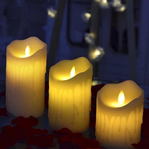 SAZ DEKOR Tea Light Flameless LED Candle Flickering Battery Christmas Wedding Home S